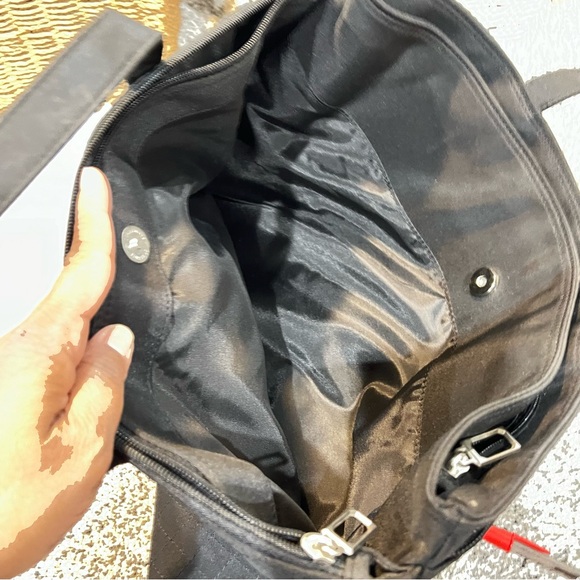 Franco Valentino Black Tote - 3 zipper compartment - Picture 7 of 14